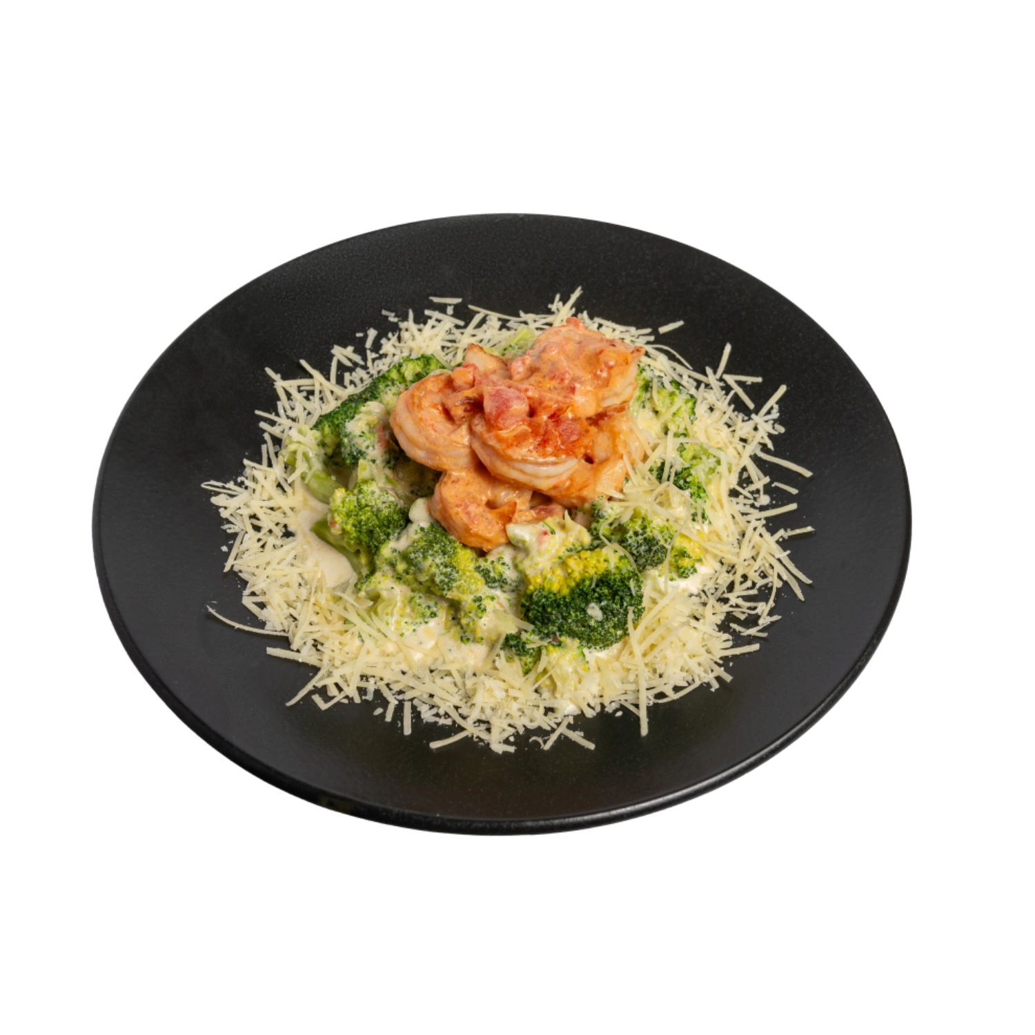 Броколі у вершковому соусі з креветками