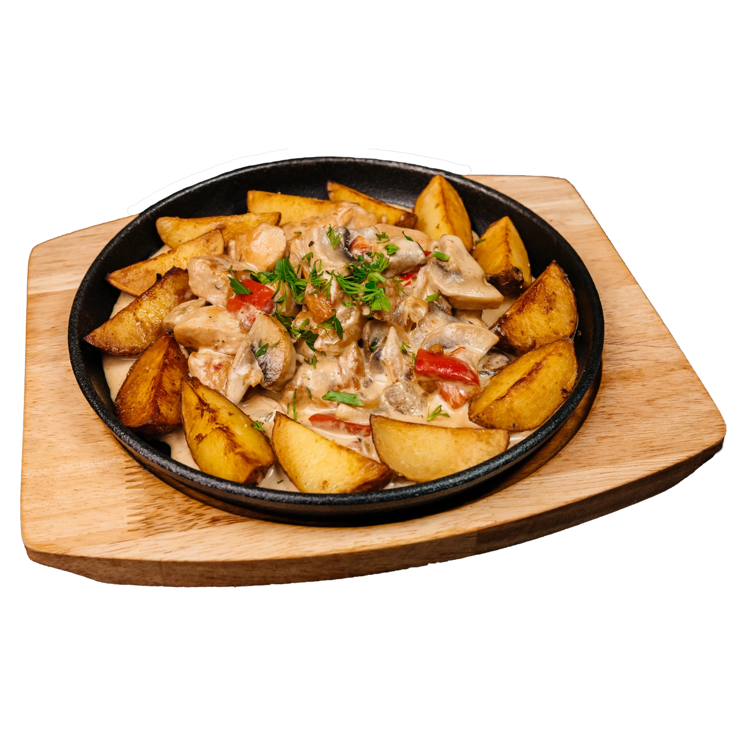 Гаряча сковорідка з куркою