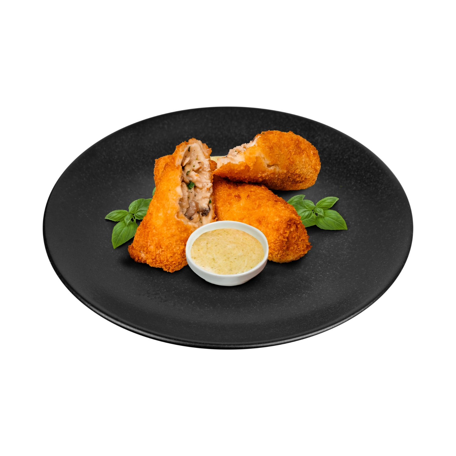 Млинці з куркою в хрусткій паніровці